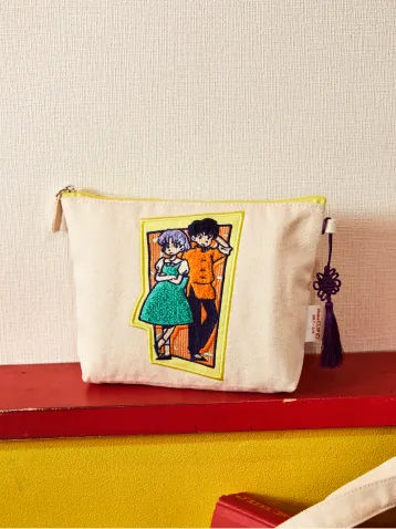 刺繍ポーチ